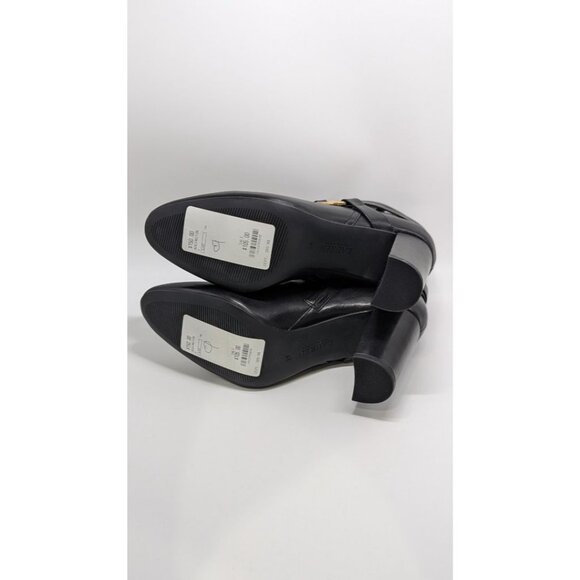 Lauren Ralph Lauren Black Addington Burnished Calf Boots - Picture 8 of 8